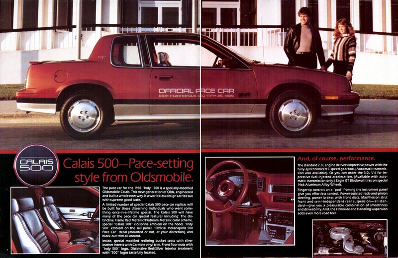1985 Oldsmobile Calais 500 Brochure Page 3